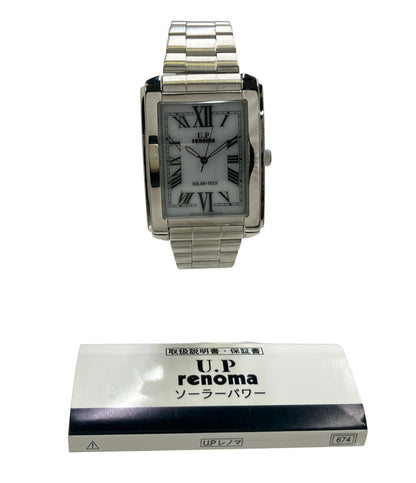 CITIZEN 腕時計 U.P.renoma ソーラー ホワイト E031-S5057833 メンズ シチズン