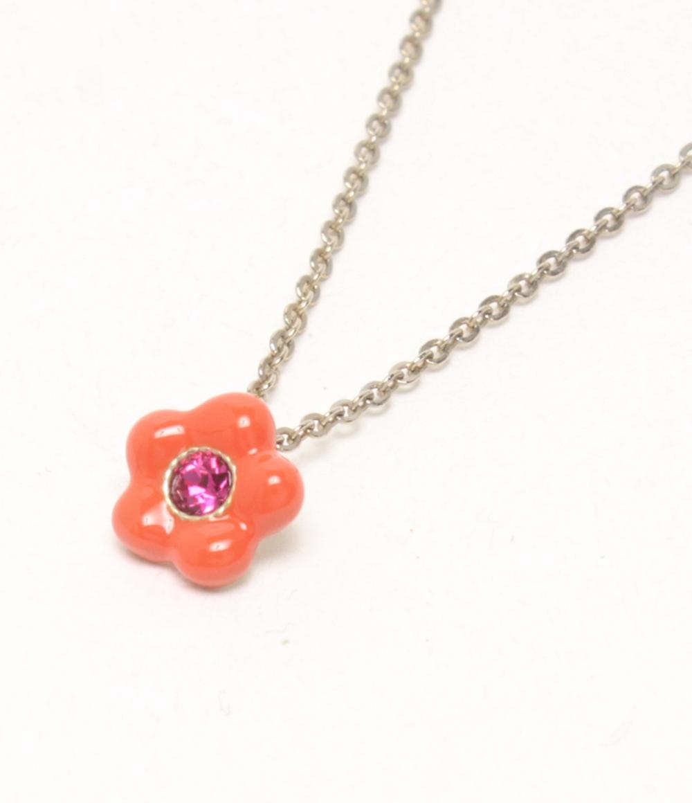 美品 MARY QUANT ネックレス ピアス フラワーモチーフ セット レディース マリークヮント