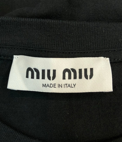 Miu Miu 長袖Tシャツ ロゴ MJL949 232 104N レディース SIZE S ミュウ ミュウ
