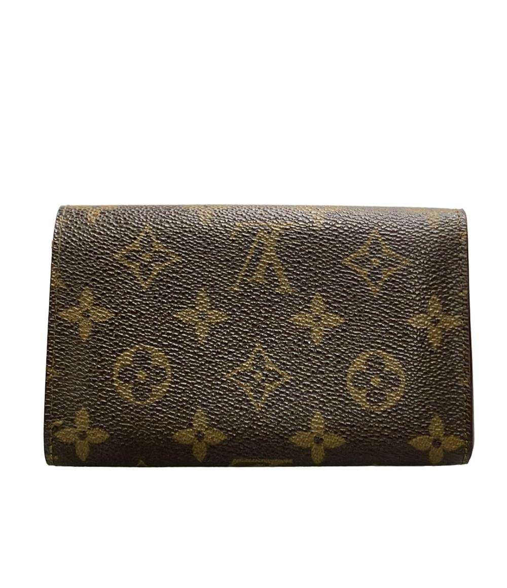 LOUIS VUITTON 二つ折り財布 ポルトモネ ビエ トレゾール モノグラム M61730 レディース ルイ・ヴィトン