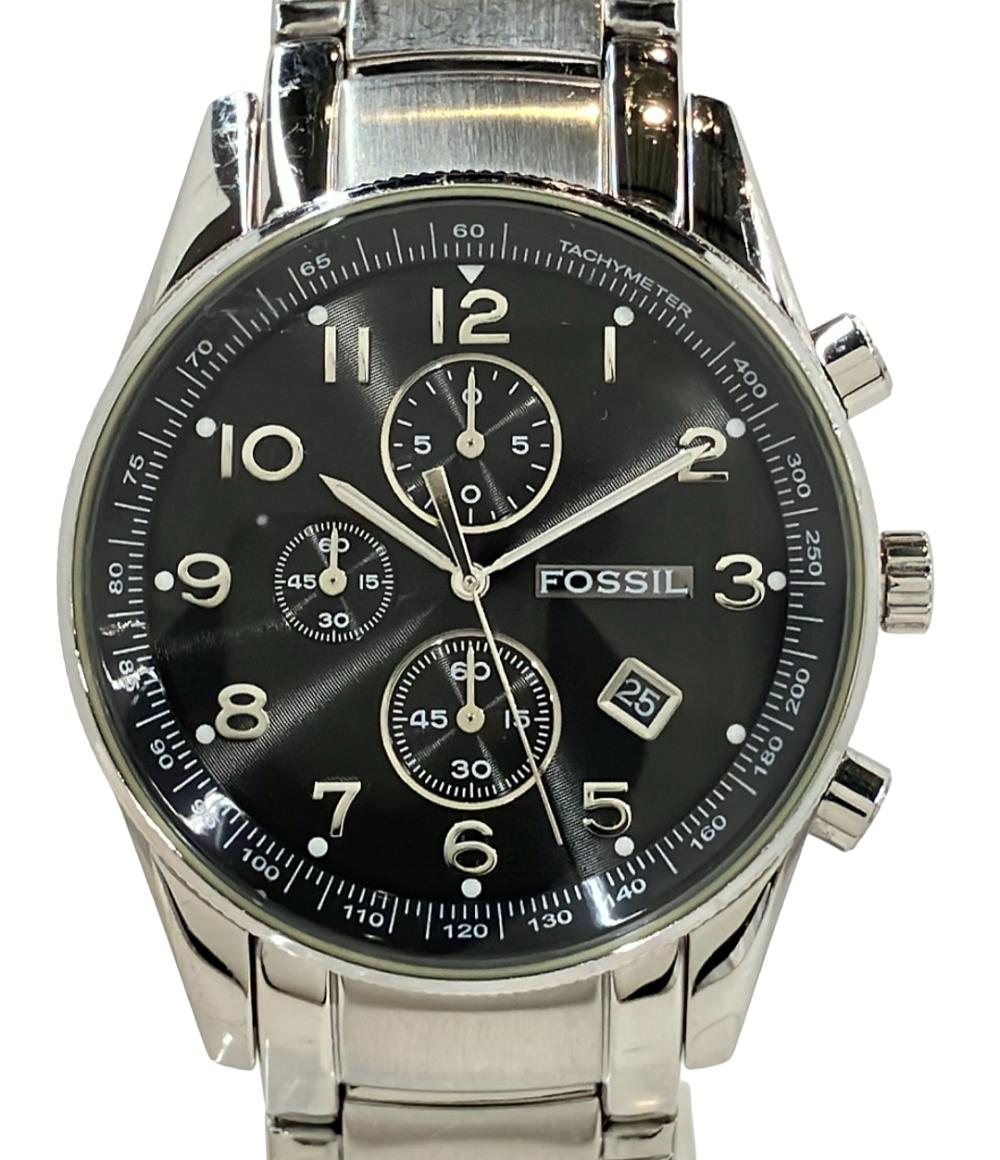 フォッシル 腕時計 クオーツ ブラック FS-4249 メンズ FOSSIL