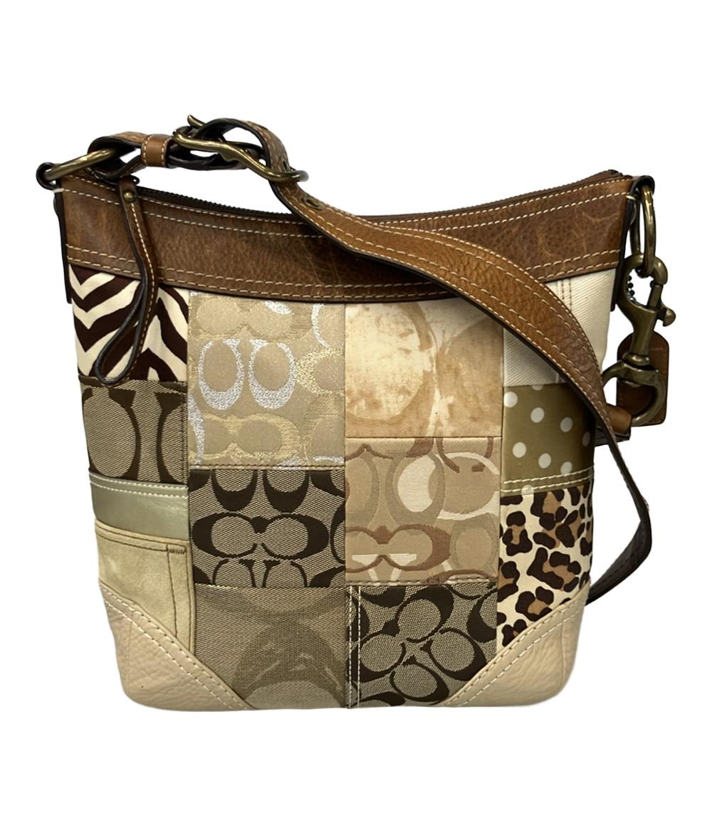 COACH ショルダーバッグ 斜め掛け シグネチャー パッチワーク 10812 レディース コーチ