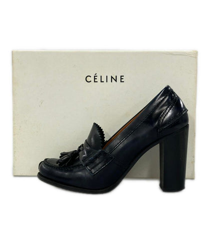 セリーヌ タッセルパンプス チャンキーヒール レディース SIZE 36.5 (M) CELINE