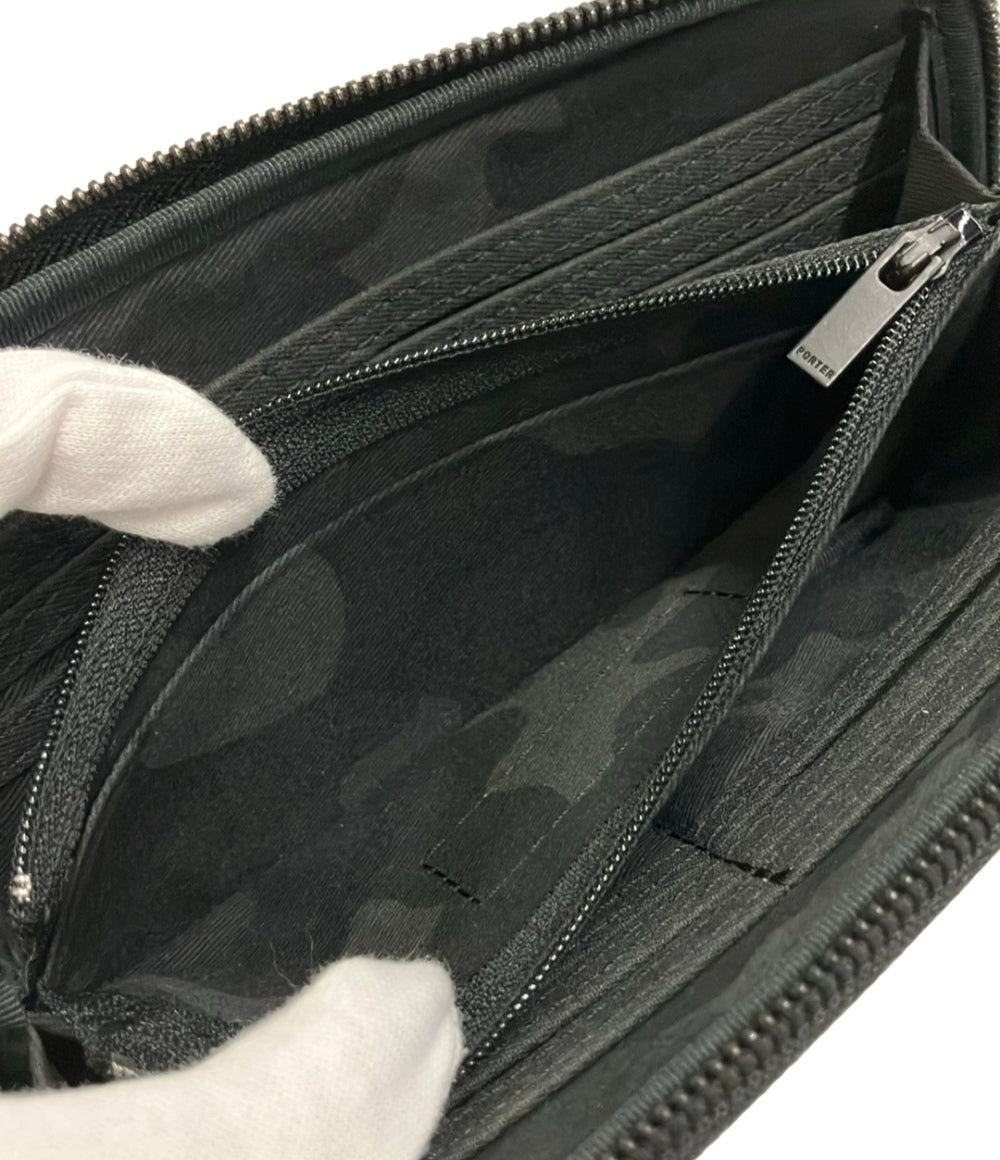 美品 PORTER ラウンドファスナー長財布 メンズ ポーター