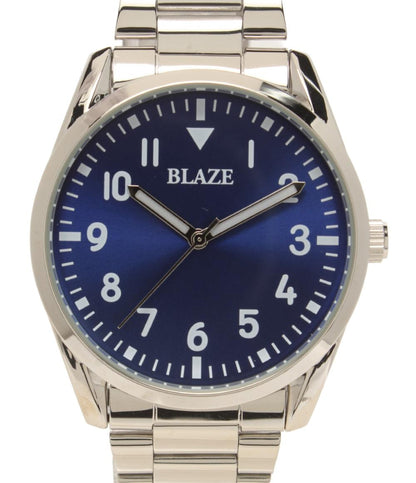 美品 BLAZE 腕時計 クオーツ ブルー系 BLA-1011 メンズ ブレイズ