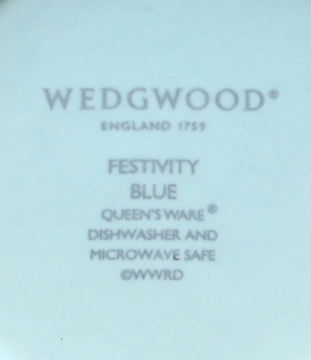 美品 WEDGWOOD マグカップ 2点セット ペア フェスティビティ アイボリー ブルー ウェッジウッド