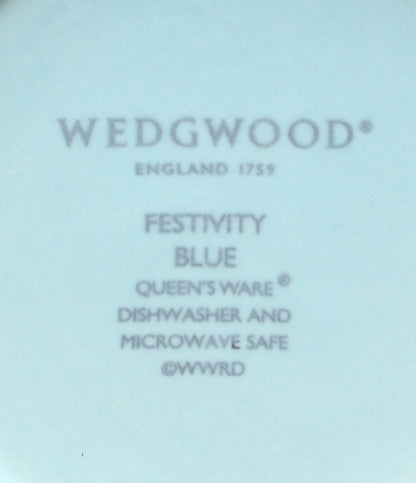 美品 WEDGWOOD マグカップ 2点セット ペア フェスティビティ アイボリー ブルー ウェッジウッド