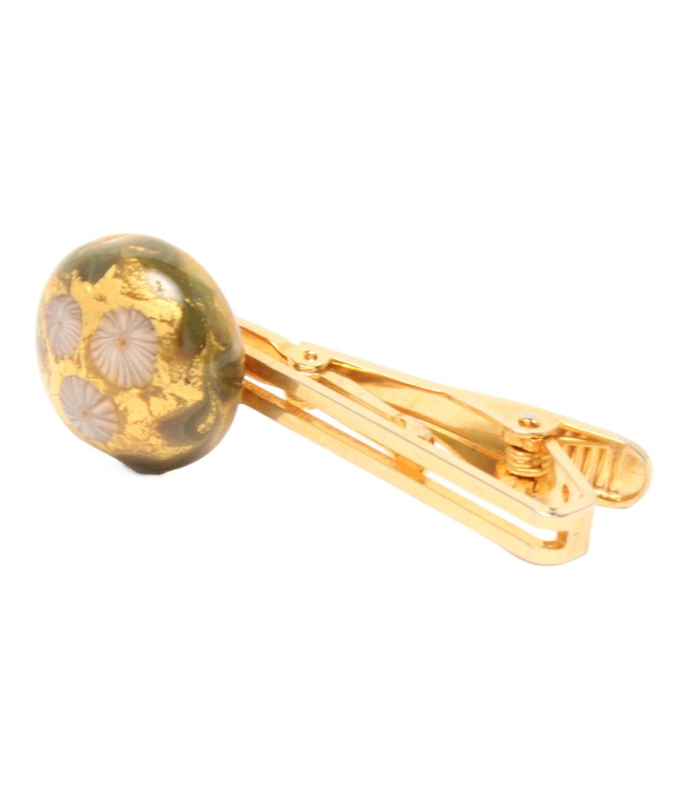 タイピン タイバー カフス 京瑠璃蜻蛉玉  2点セット メンズ