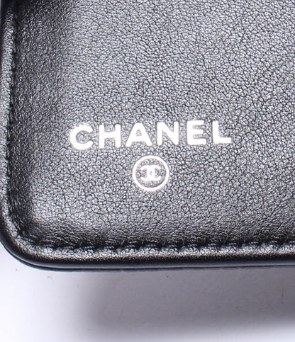 シャネル 美品 二つ折り財布  キャビアスキン    レディース  (2つ折り財布) CHANEL