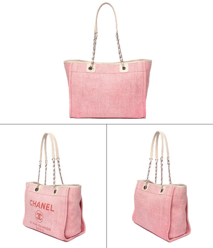 CHANEL トートバッグ ショルダーバッグ 肩掛け シルバー金具 18番台 レディース シャネル