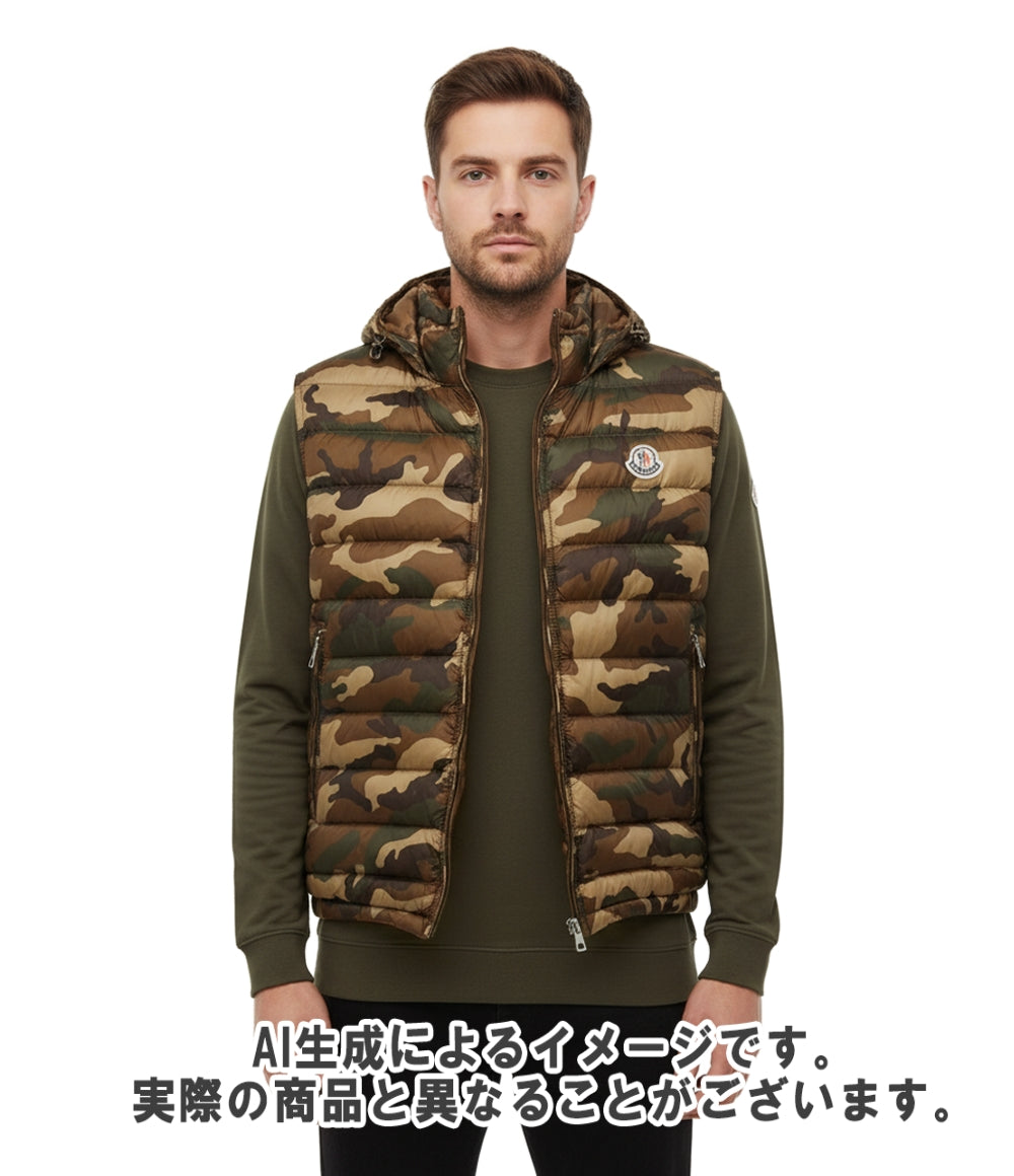 MONCLER ダウンベストPATRICK GILET カモフラ 迷彩 インポート メンズ
