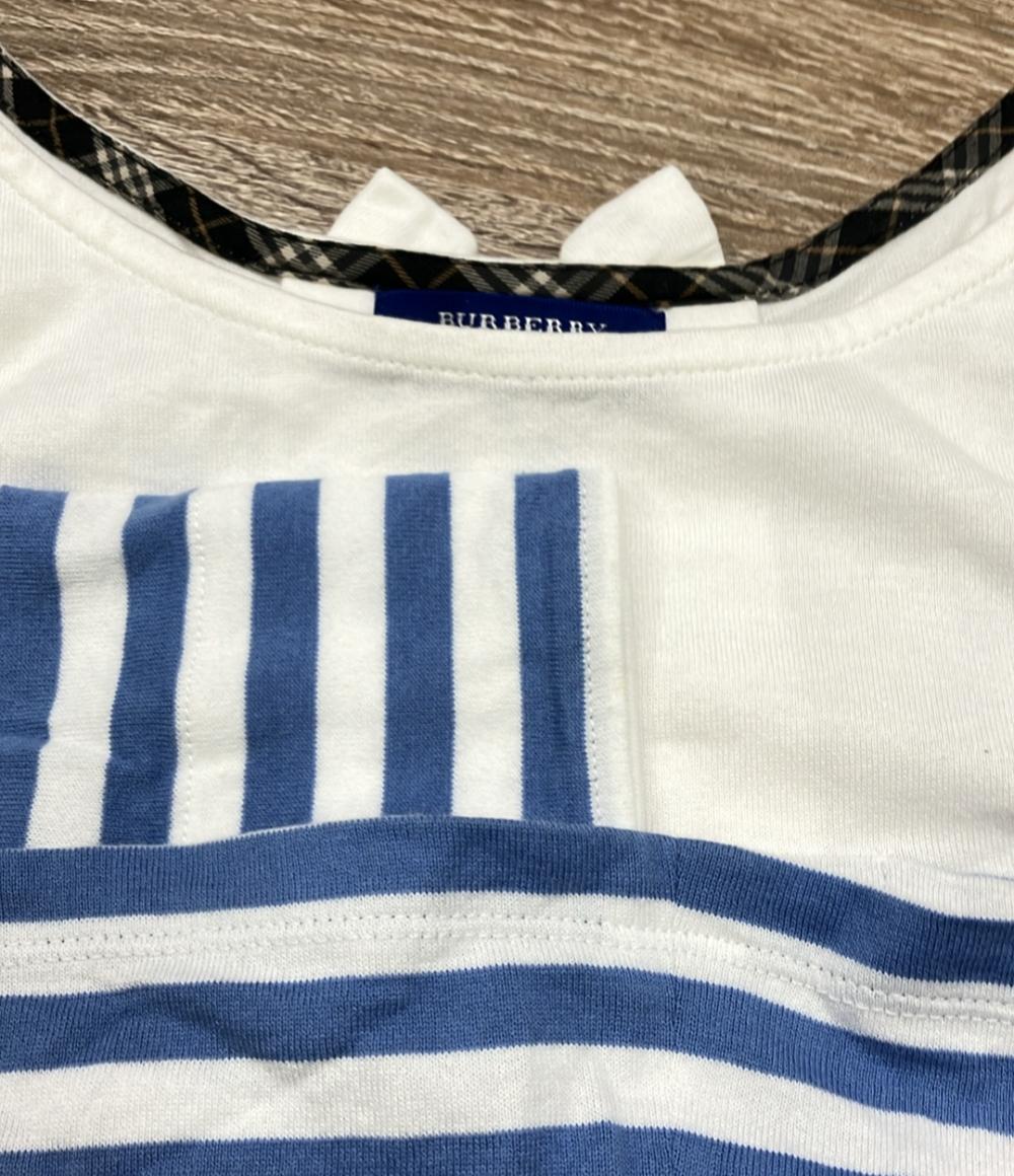 バーバリーブルーレーベル 長袖Tシャツ ボーダー レディース SIZE 38 (S) BURBERRY BLUE LABEL