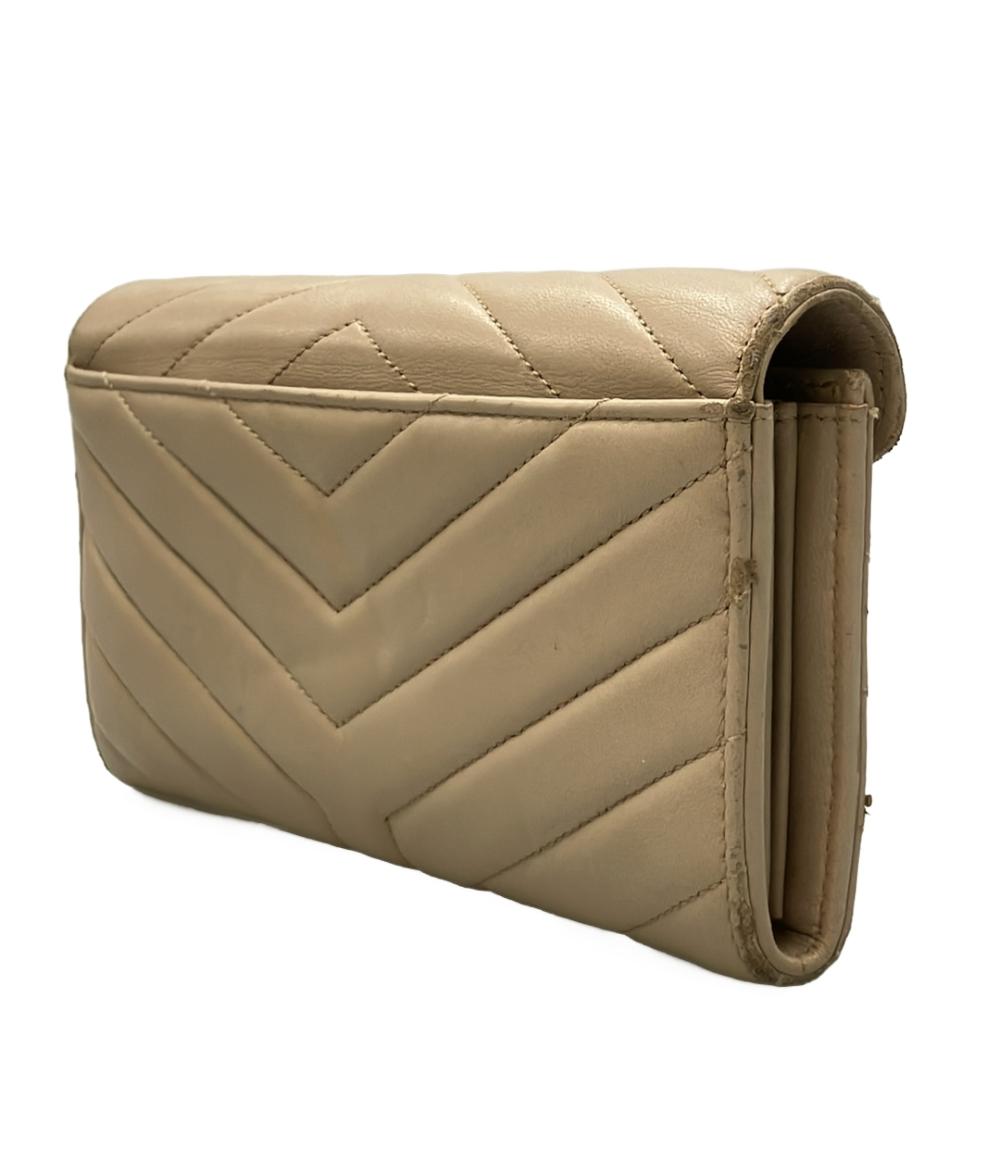 新品 サンローラン SAINT LAURENT 長財布 ロングウォレット キャメル Yves Saint Laurent（イヴ・サンローラン） 長財布 ウォレット レザー