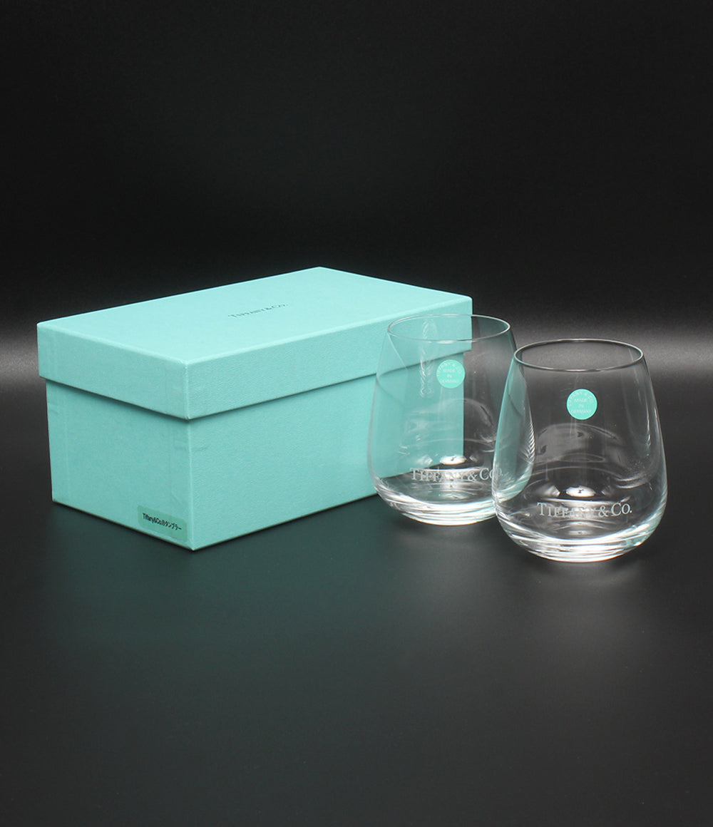 美品 Tiffany & Co. グラス タンブラー 2点セット ペア TCO ティファニー