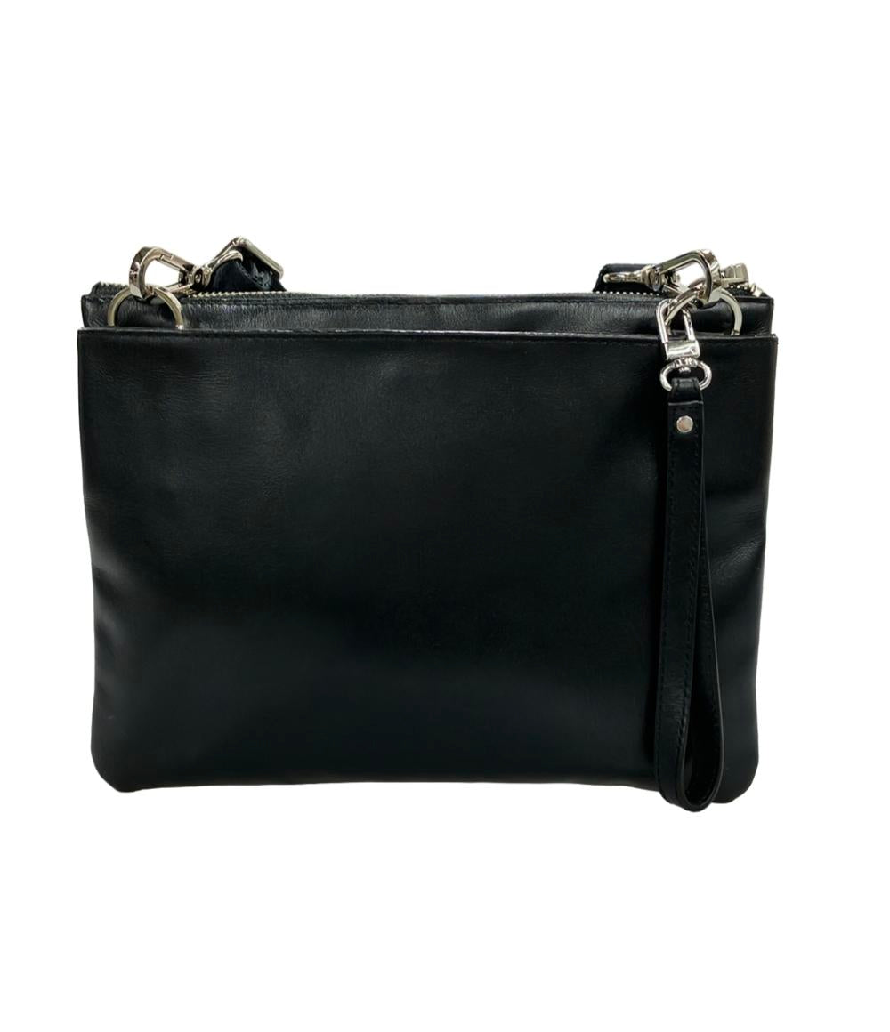 美品 TAKEO KIKUCHI ショルダーバッグ 斜め掛け レザー メンズ タケオキクチ