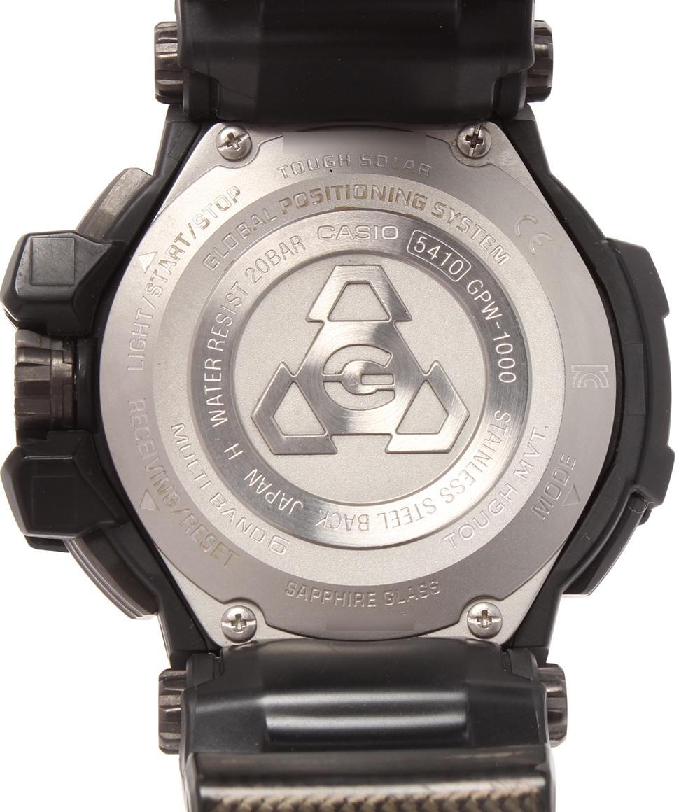 CASIO 腕時計 GPSハイブリッド電波 スカイコックピット Master of G GRAVITYMASTER ソーラー GPW-1000-1BJF メンズ カシオ