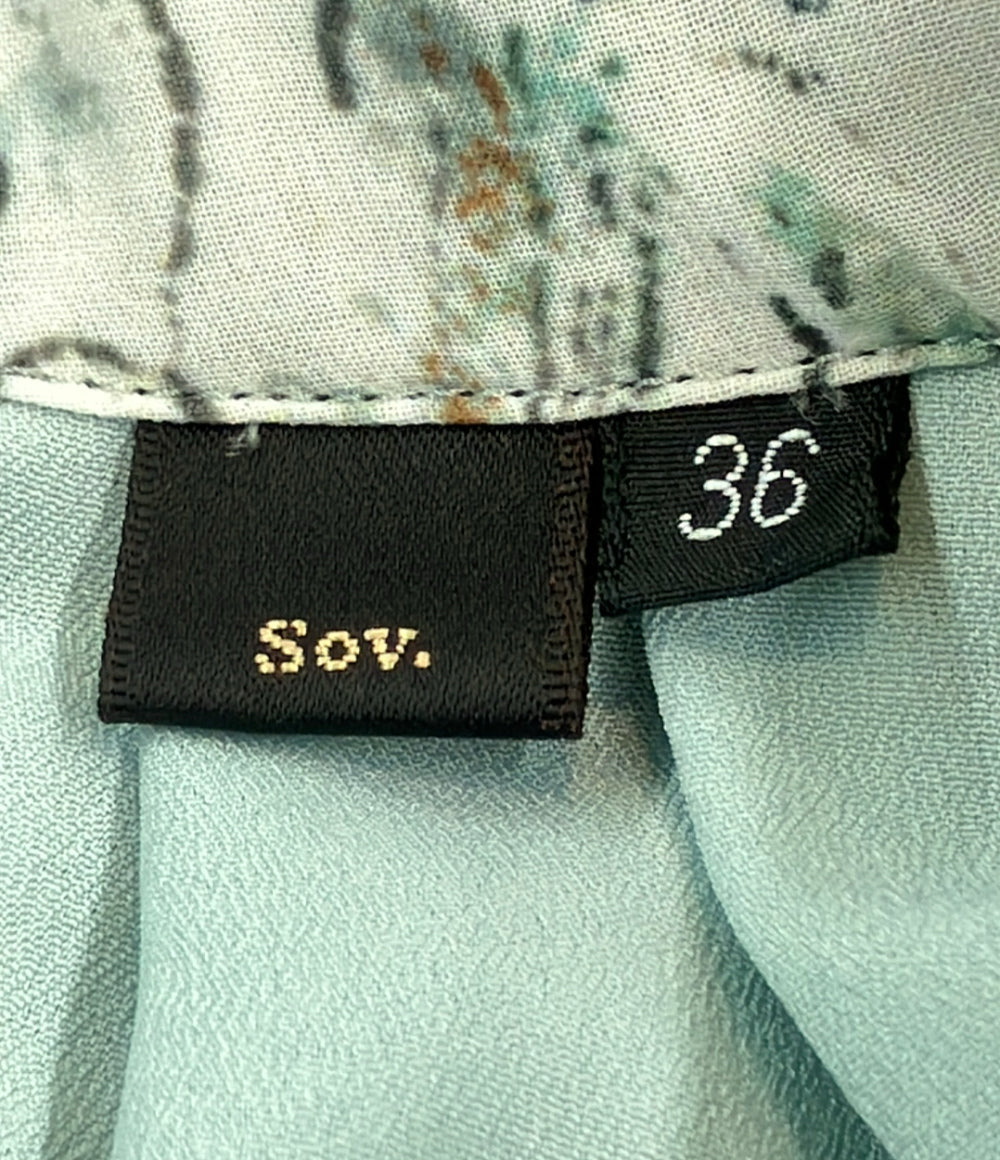 美品 Sov. フラワーシフォンワンピース レディース SIZE 36 (S) ソブ