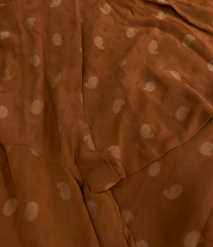 美品 Mame Kurogouchi 長袖 ペイズリージャガードクラシックドレス MM21PFDR708 レディース SIZE 1 (S) マメクロゴウチ