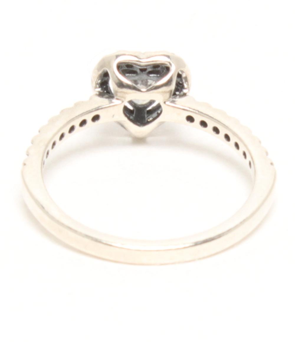 美品 PANDORA リング 指輪 SV925 ハートモチーフ レディース SIZE 11号 パンドラ