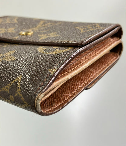 LOUIS VUITTON ダブルホック 二つ折り財布 ポルトモネ ビエ カルトクレディ モノグラム M61652 レディース ルイ・ヴィトン