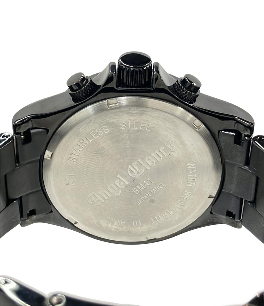 Angel Clover 腕時計 クオーツ ブラック BM41 メンズ エンジェルクローバー