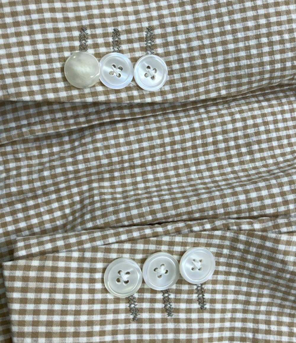 アベイシングエイプ テーラードジャケット ギンガムチェック メンズ