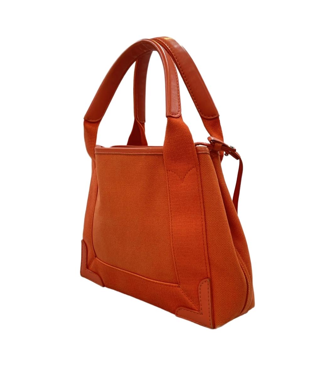 BALENCIAGA フォンホルダーバッグ オレンジ Balenciaga Orange Leather Shopping Phone Holder Bag