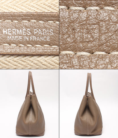 HERMES トートバッグ □K刻印 シルバー金具 ガーデンパーティPM レディース エルメス