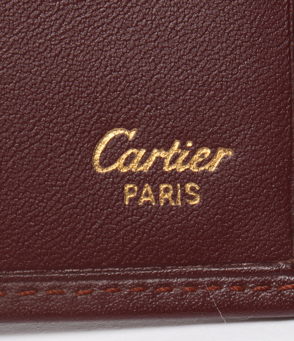 美品 Cartier 二つ折り財布 マストライン メンズ カルティエ