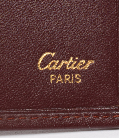 美品 Cartier 二つ折り財布 マストライン メンズ カルティエ