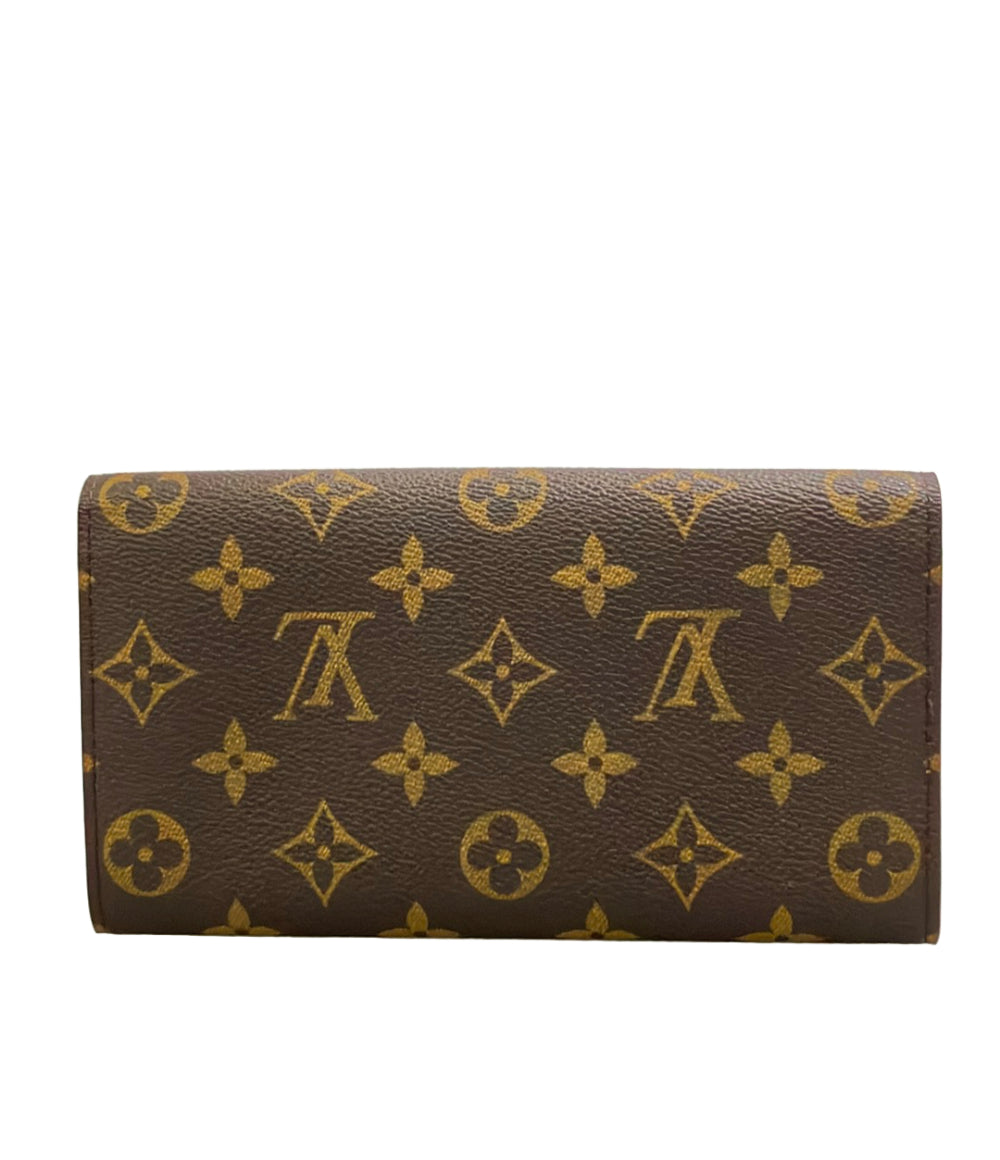 美品 LOUIS VUITTON 長財布 ポシェット ポルトモネ クレディ モノグラム M61725 レディース ルイ・ヴィトン