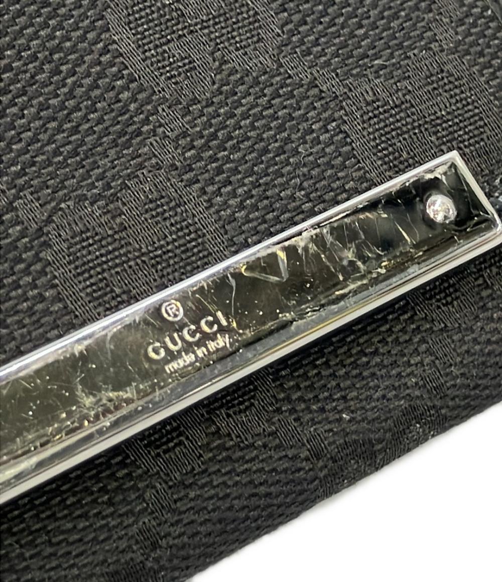 ☆E-021☆グッチ GUCCI GGキャンバス 6連キーケース ロゴプレート 中古☆ グッチ ggキャンバス キーケースの通販