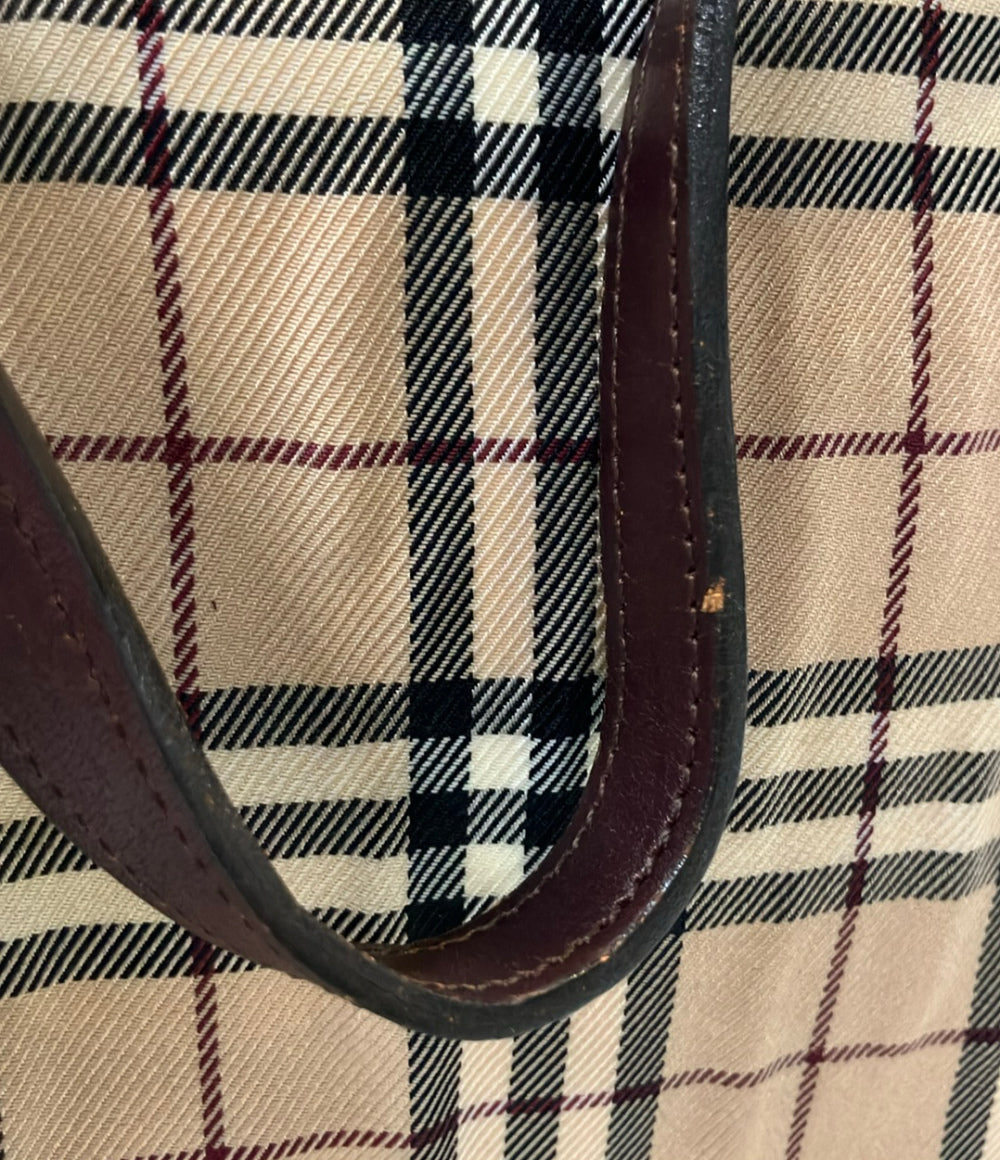 BURBERRY BLUE LABEL ハンドバッグ チェック レディース バーバリーブルーレーベル
