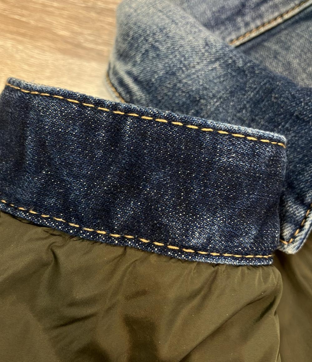 DSQUARED2 ボンバージャケット リバーシブル デニム ナイロン ドッキング ミリタリー ペンキ Cyprus (サイプラス) リバーシブルジャケット S74AM1309