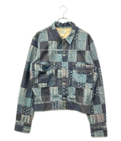RRL Ralph Lauren パッチワークプリント ジャージー ジャケット メンズ SIZE S ダブルアールエル ラルフローレン