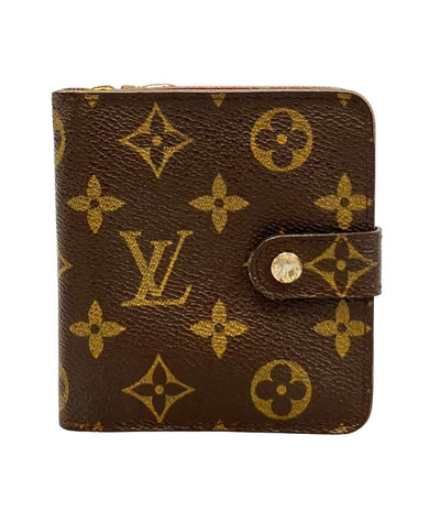 LOUIS VUITTON 二つ折り財布 コンパクト ジップ モノグラム M61667 レディース メンズ ルイ・ヴィトン