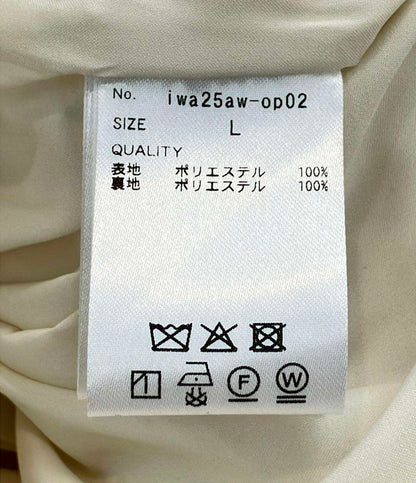 美品 JENNE 長袖 ジャガードフィット＆フレアワンピース レディース SIZE L ジェンヌ