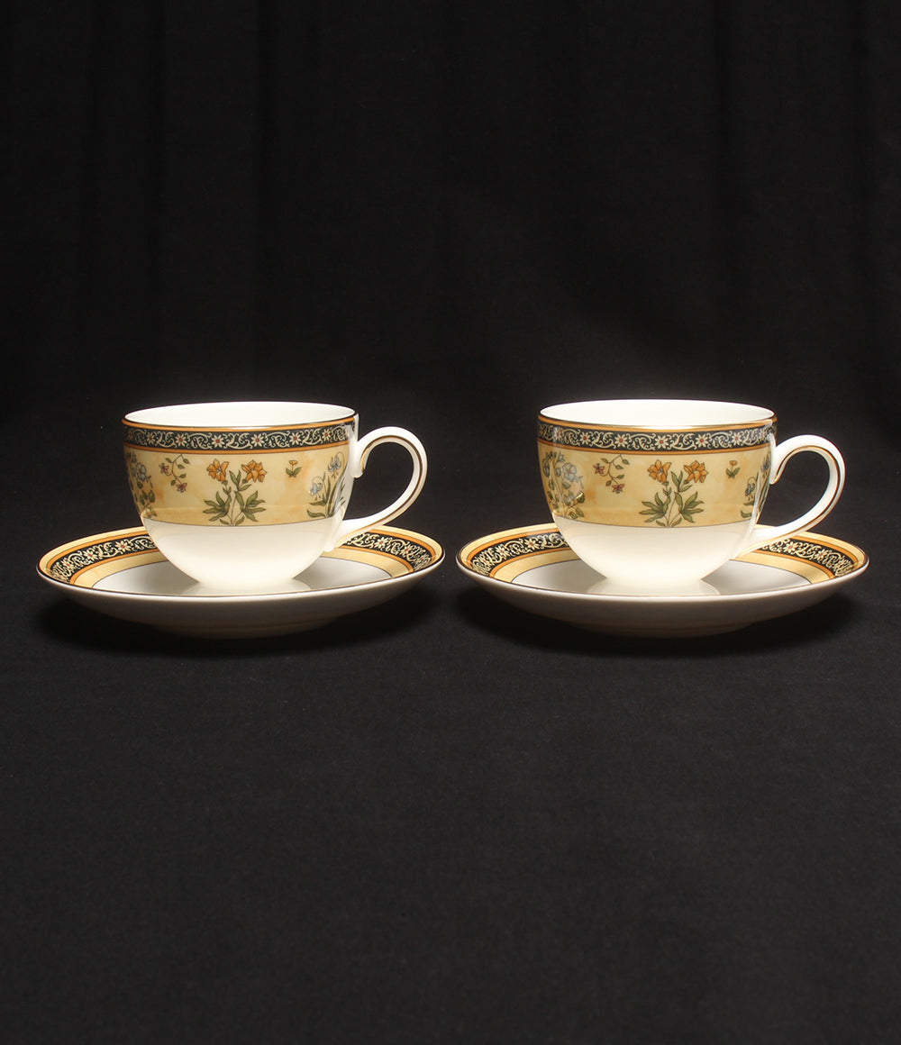 ウェッジウッド  カップ＆ソーサー 2客セット ペア  インディア INDIA       WEDGWOOD