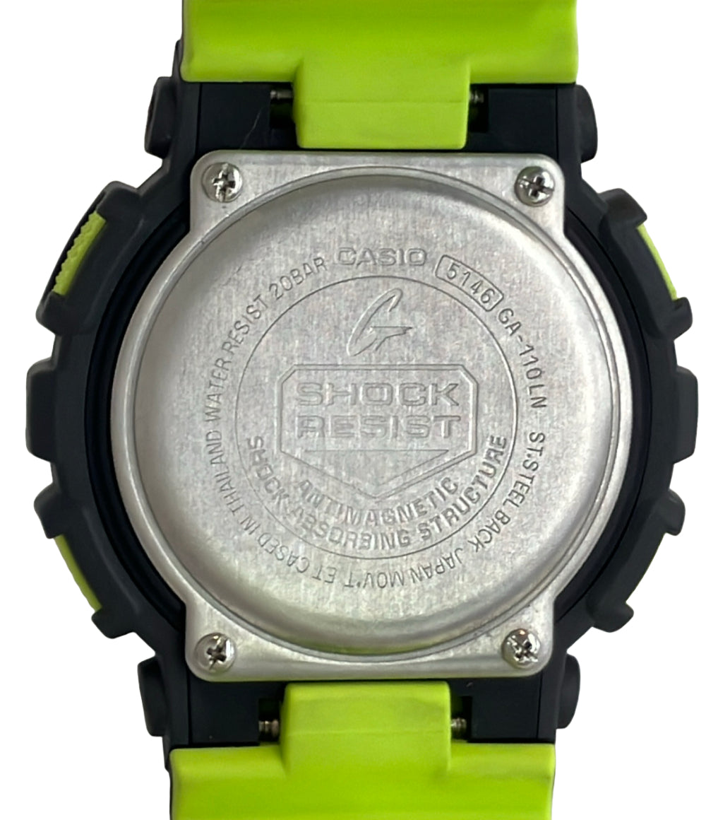 美品 CASIO 腕時計 G-SHOCK クオーツ ブラック GA-110LN メンズ カシオ