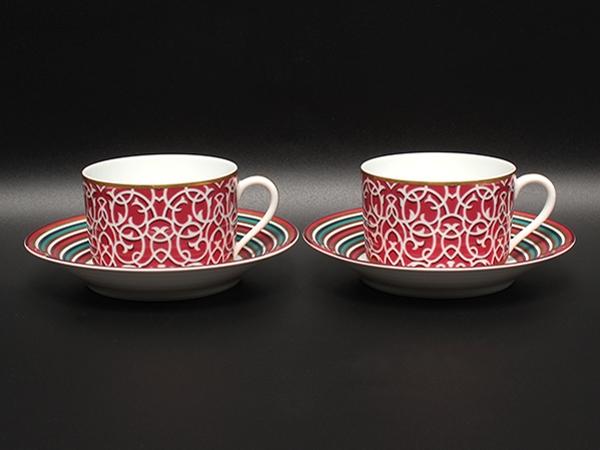 HERMES カップ＆ソーサー 2客セット ペア アトラージュ エルメス