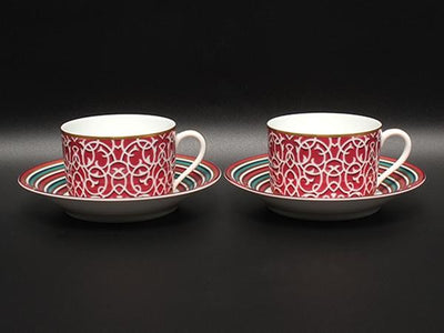 HERMES カップ＆ソーサー 2客セット ペア アトラージュ エルメス