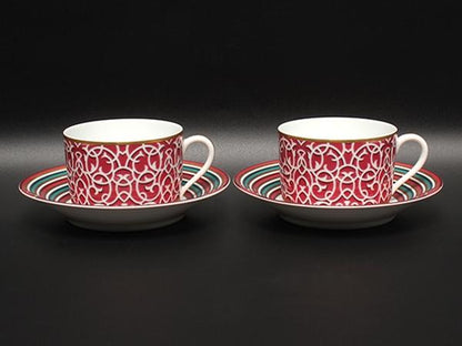 HERMES カップ＆ソーサー 2客セット ペア アトラージュ エルメス