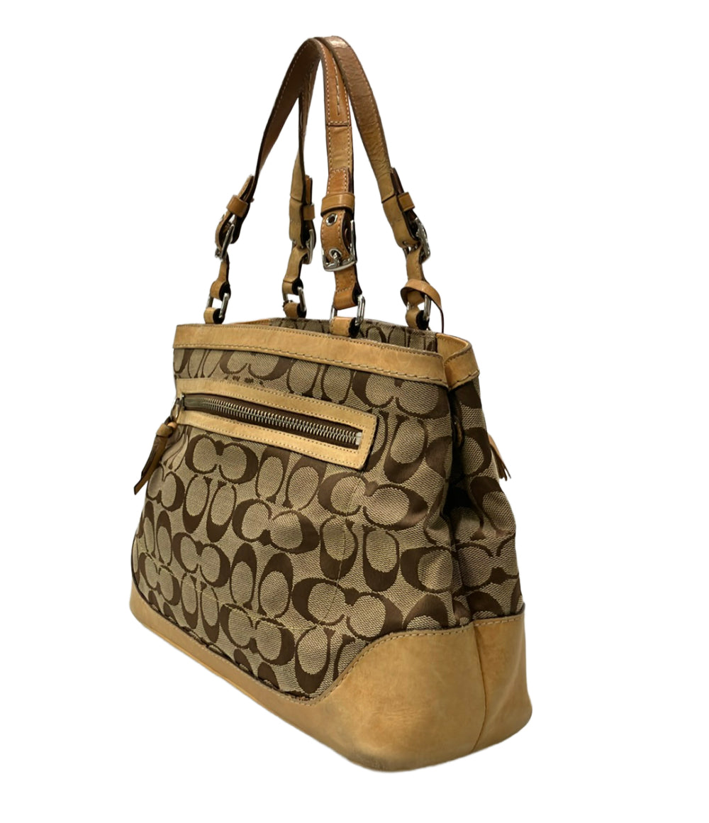 COACH ハンドバッグ トートバッグ キャンバス レザー シグネチャー 6830 レディース コーチ