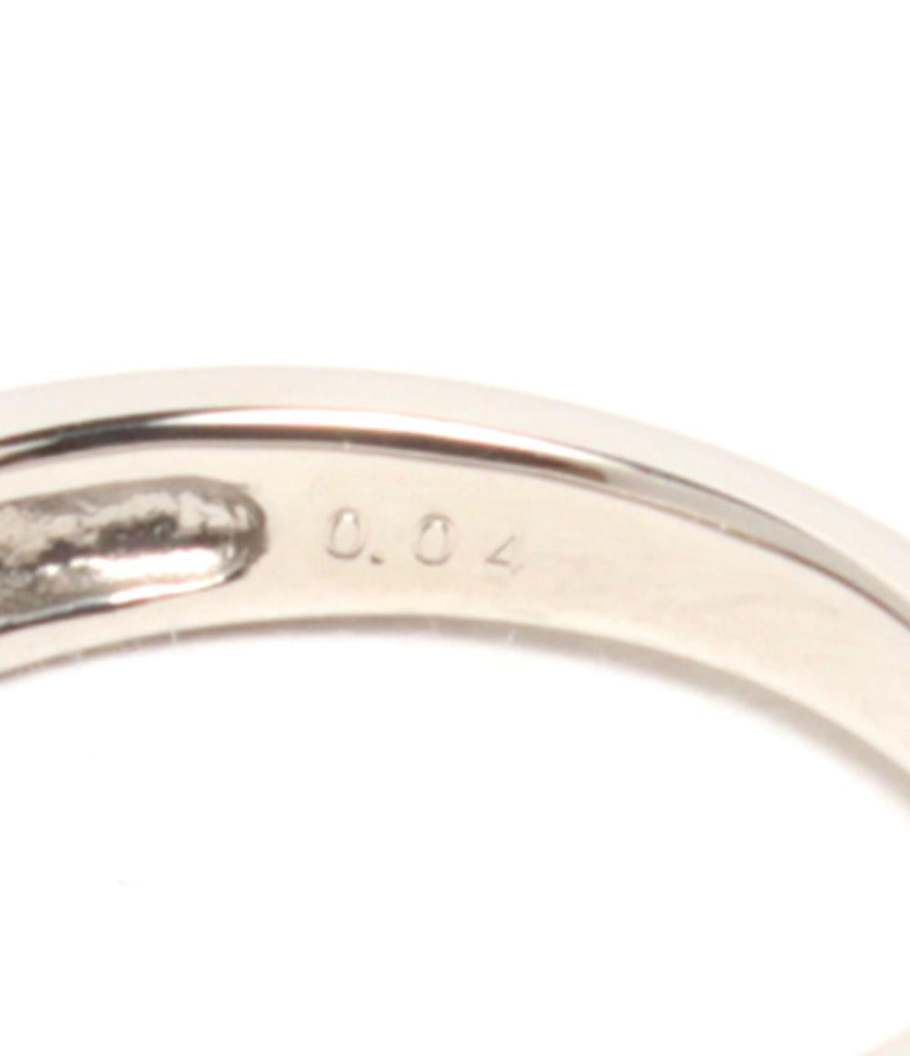 美品 リング 指輪 Pt900 ダイヤ 0.04ct レディース SIZE 12号