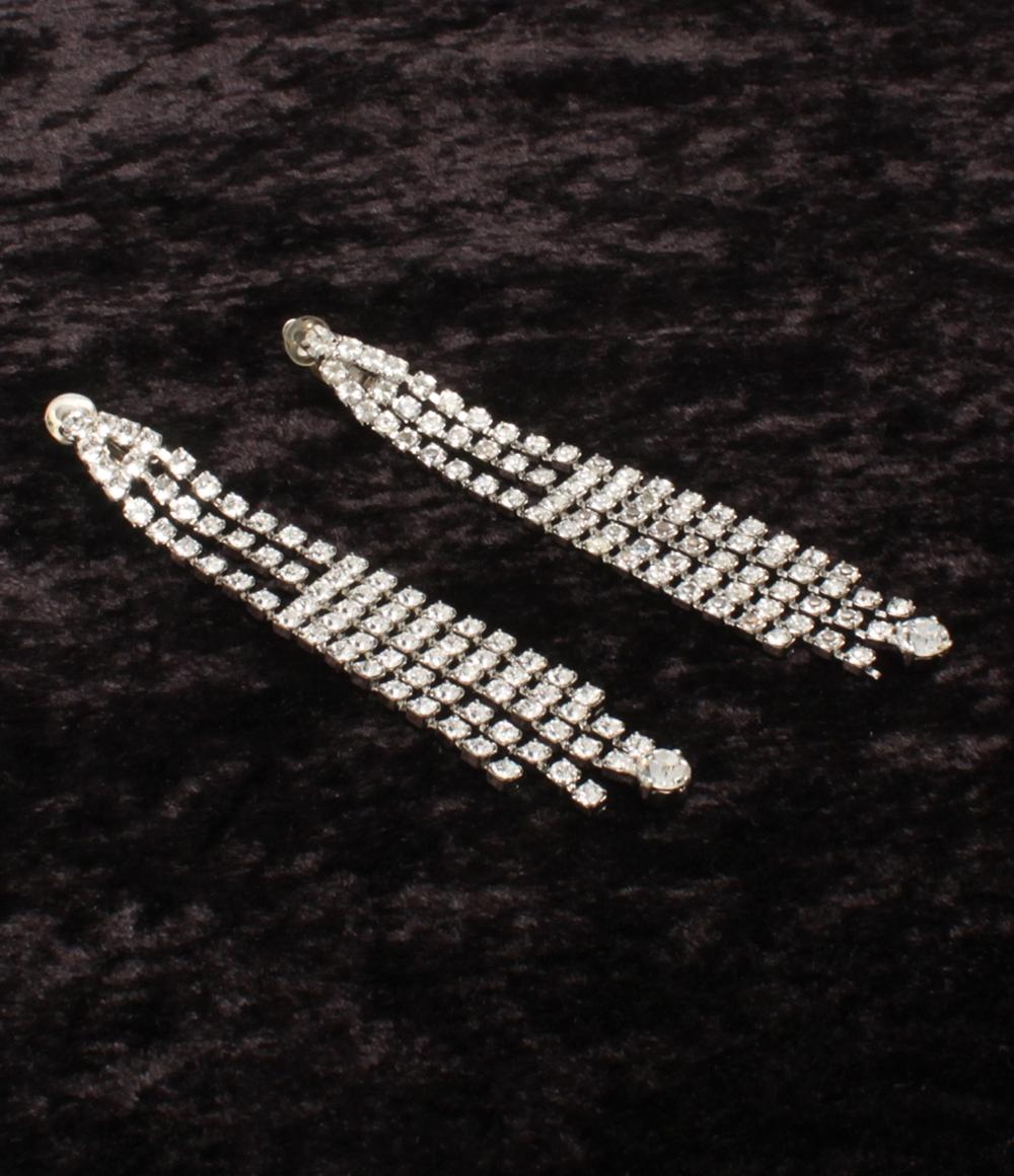 YVES SAINT LAURENT イヤリング ラインストーン レディース イヴ・サンローラン