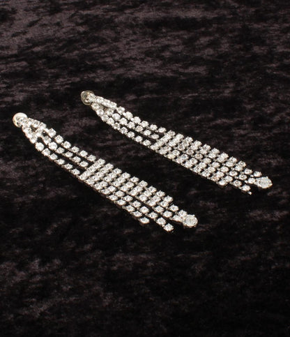 YVES SAINT LAURENT イヤリング ラインストーン レディース イヴ・サンローラン