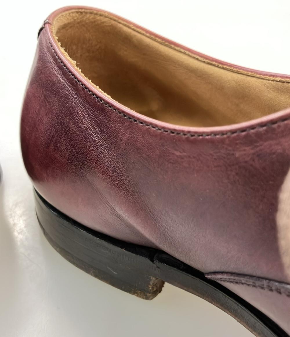 CROCKETT&JONES ドレスシューズ × 別注Paul Smith ストレートチップ バーガンディ メンズ SIZE 7 (25.5cm) クロケットアンドジョーンズ