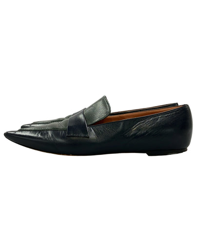 CELINE ポインテッドトゥローファー レディース SIZE 38 (25.5cm) セリーヌ