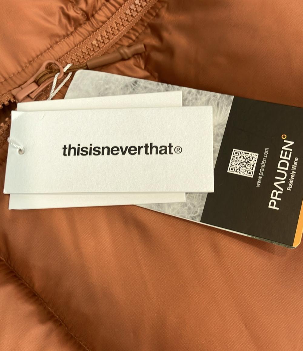 THISISNEVERTHAT ダウンジャケット タグ付き ジップアップ DSN Down Puffer Jacket TN253OOWHS05 メンズ SIZE S ディスイズネバーザット
