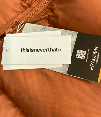 THISISNEVERTHAT ダウンジャケット タグ付き ジップアップ DSN Down Puffer Jacket TN253OOWHS05 メンズ SIZE S ディスイズネバーザット
